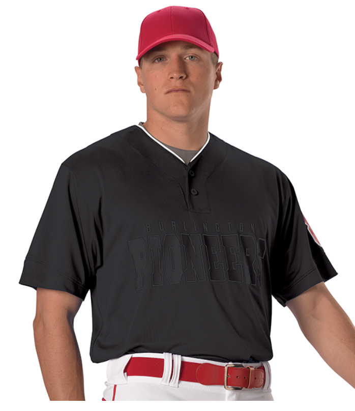 2 BUTTON MESH BASEBALL JERSEY WITH PIPING 52MTHJ Adult/Youth